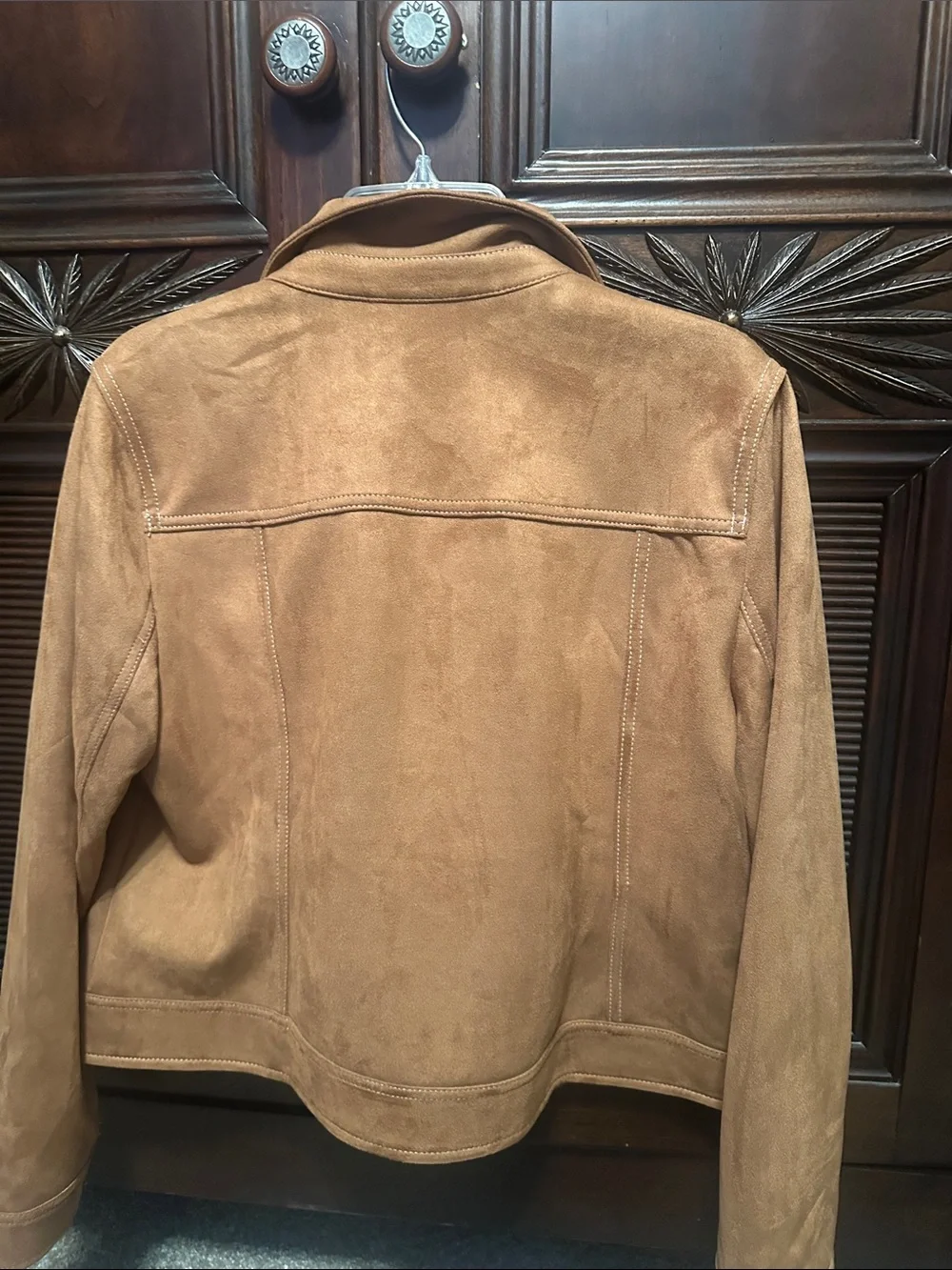 J. Jill Suede Shirt Jacket in Tan